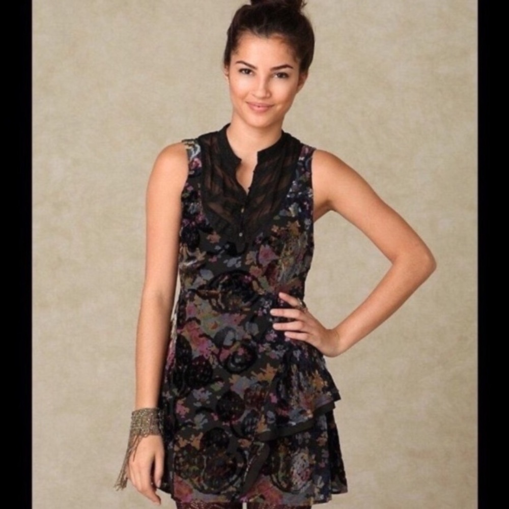 Free People velvet burnout dress